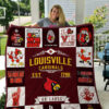 louisville cardinals 2 quilt blanket for fans home decor gift 1 1