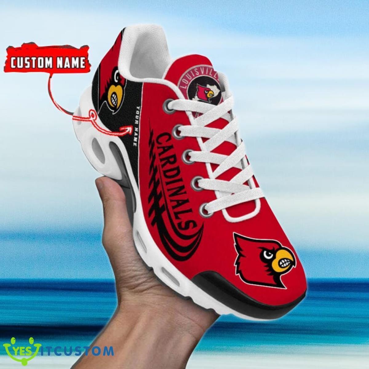 louisville cardinals custom name air cushion sports shoes