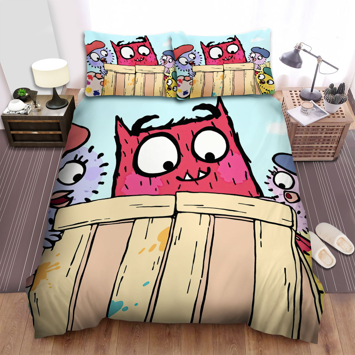 love monster and friends duvet cover bedroom sets comfortable bedding sets iyozl