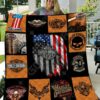 love motorcycle harley davidson quilt blanket driver ewqwu