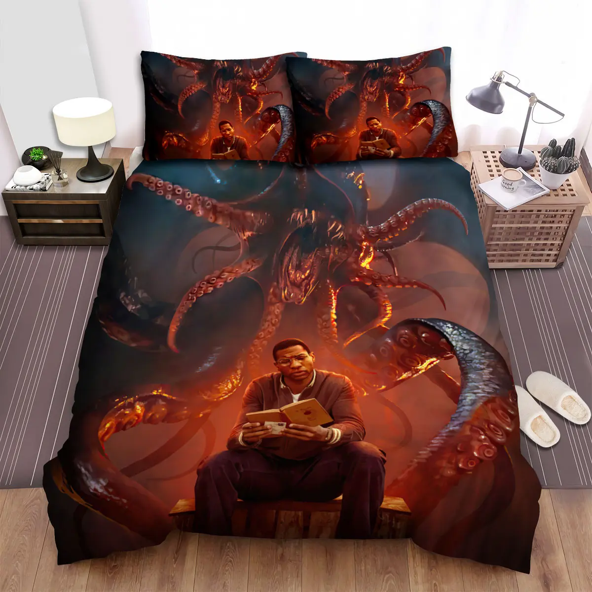 lovecraft country 2020 atticus black artwork ver 2 bed sheets spread comforter duvet cover bedding sets 0n74h