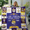 lsu tigers 4 quilt blanket for fans home decor gift 1