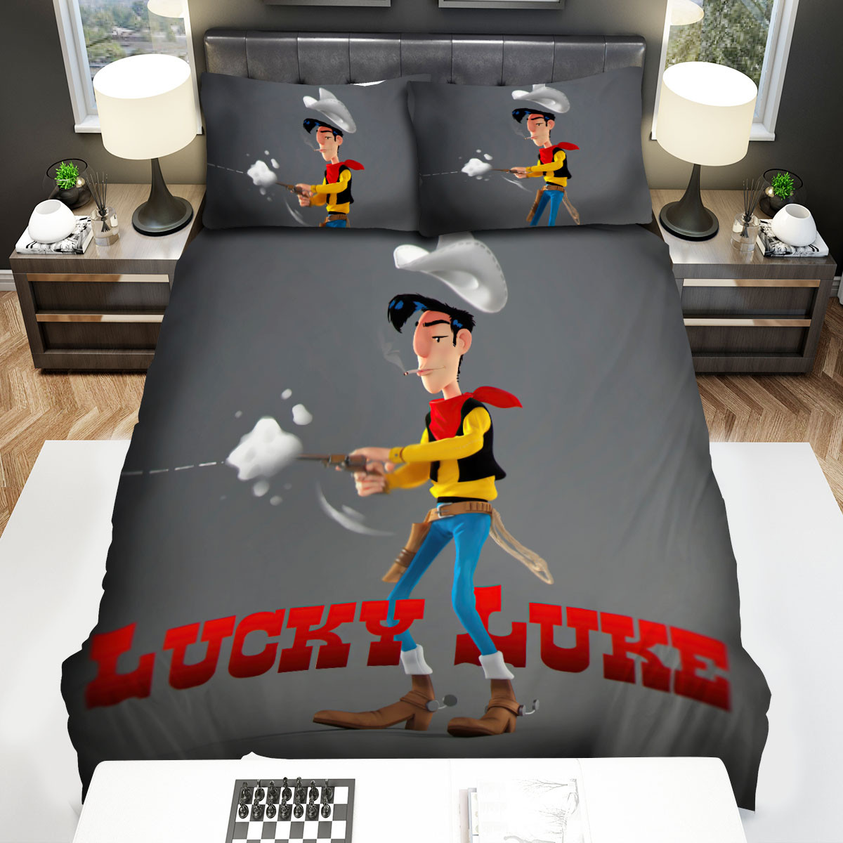 lucky luke shooting duvet cover bedroom sets comfortable bedding sets pjfp1