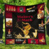 makers mark quilt blanket for fans home decor gift