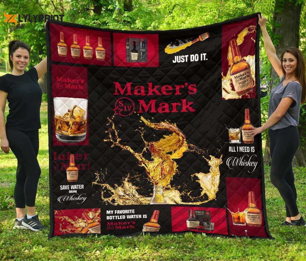 makers mark quilt blanket for fans home decor gift