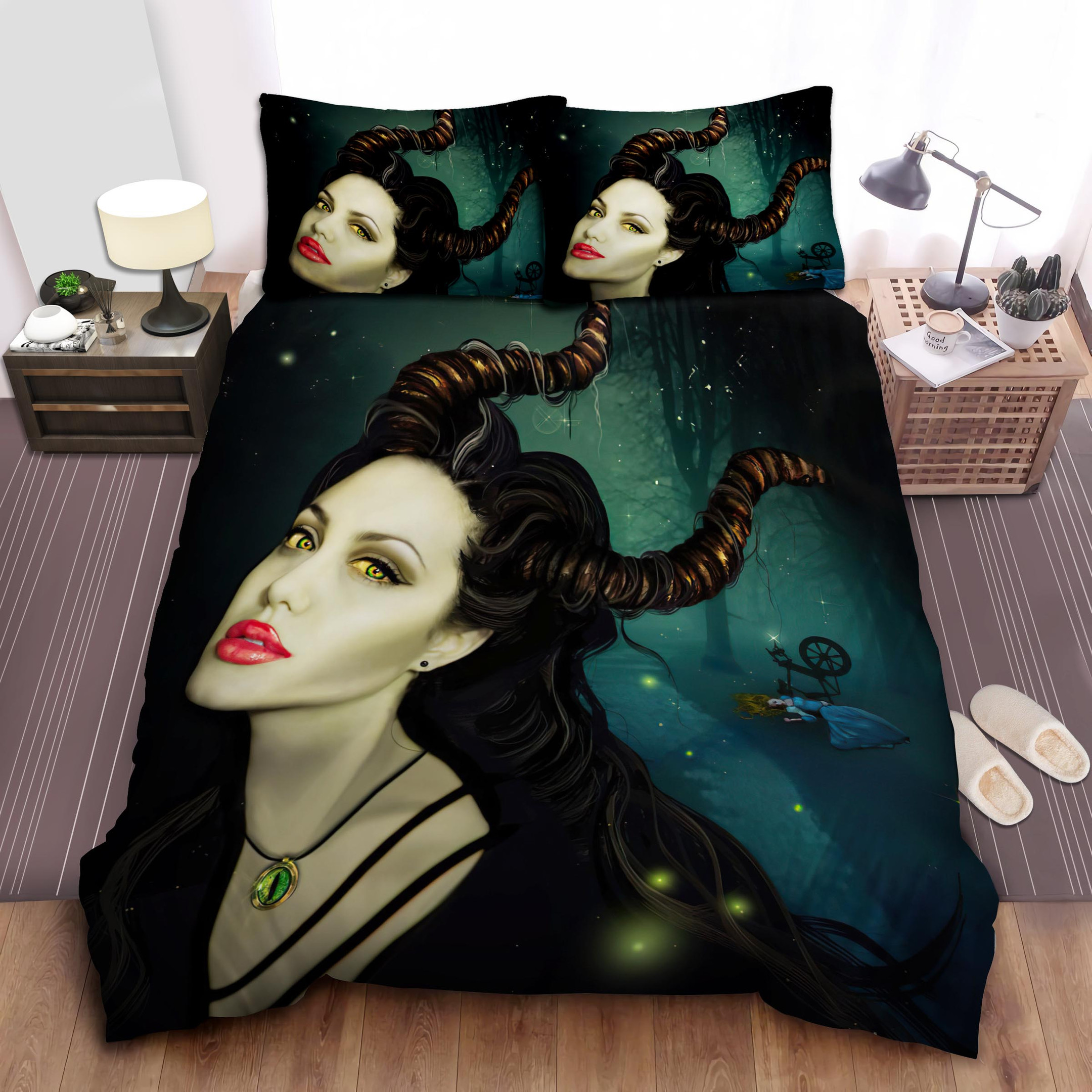 maleficent and dying aurora behind duvet cover bedroom sets comfortable bedding sets bfzvk