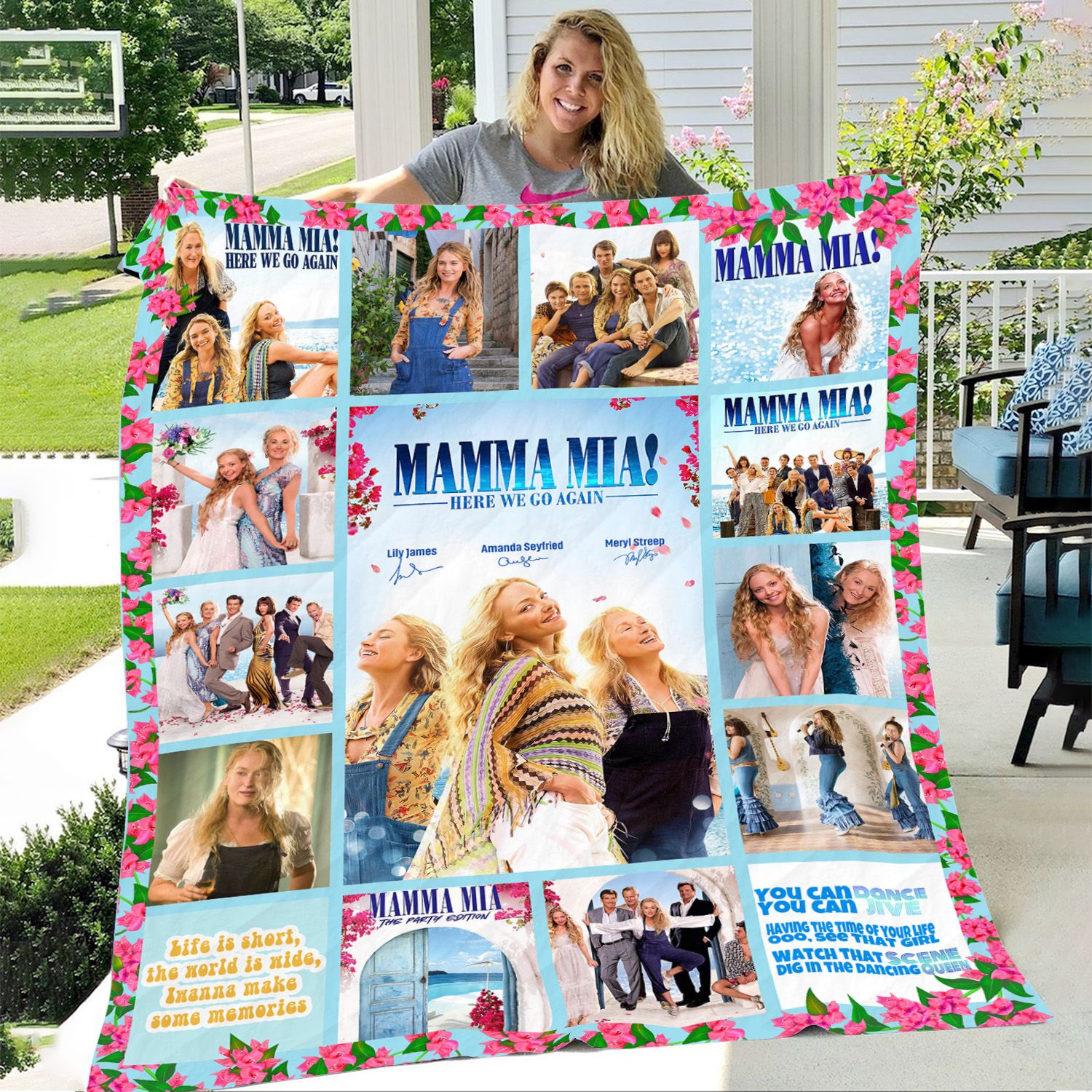 mamma mia here we go again signature blanket julwz