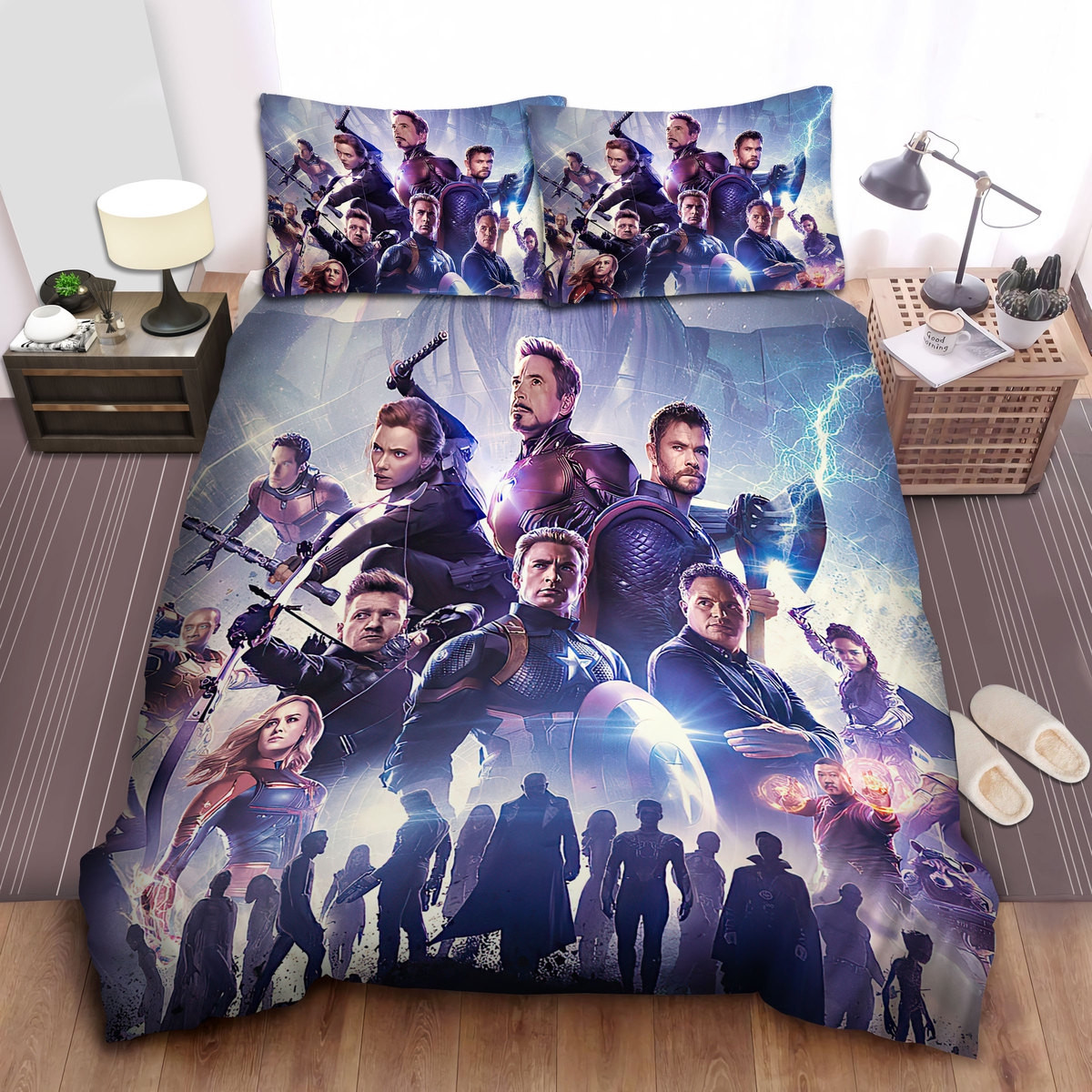 marvel avengers endgame poster bedding sets duvet cover bed sheets spread dfjgu