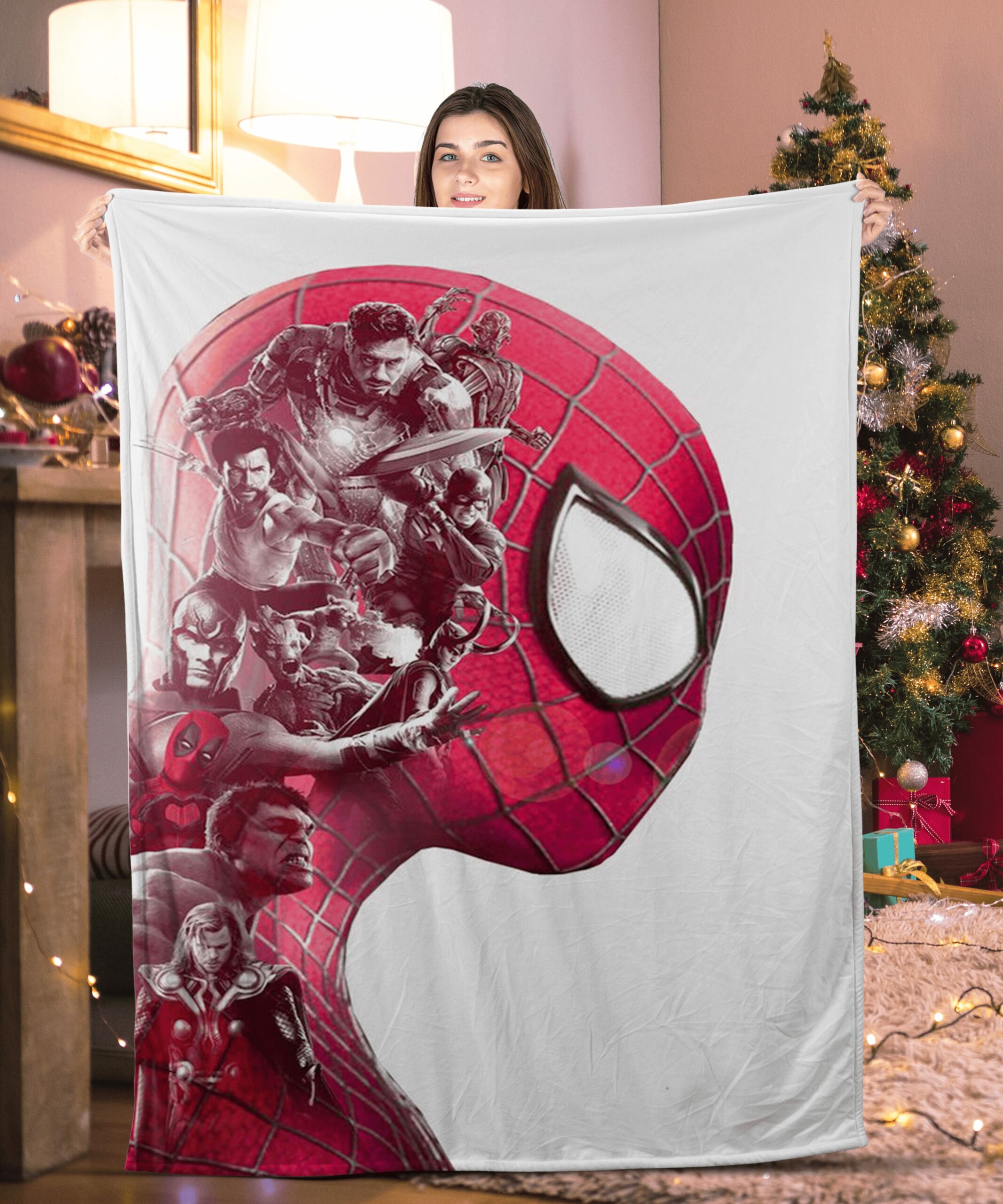 marvel superhero and spider man blanket xkclv