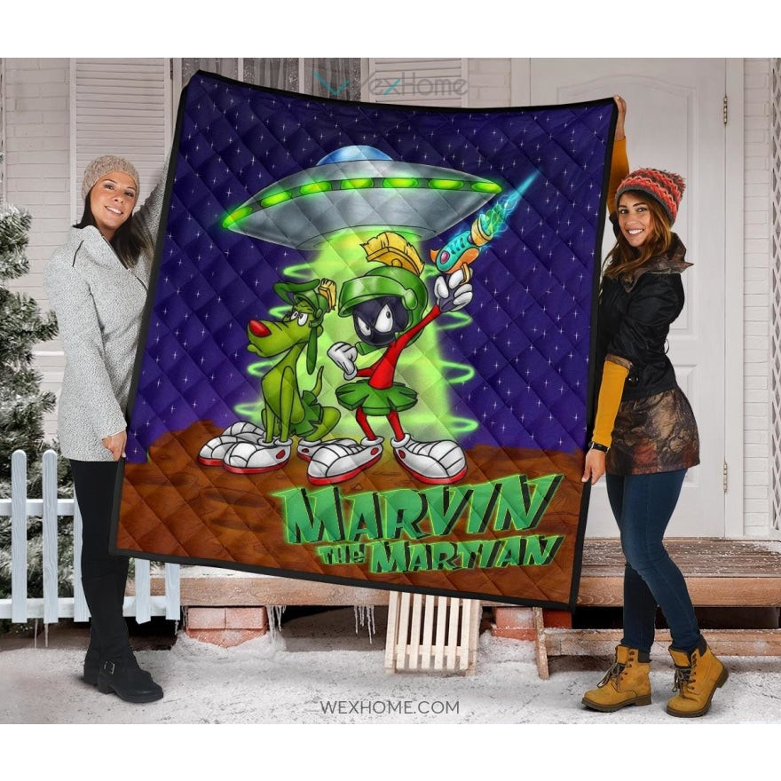 marvin the martian premium quilt looney tunes quilt blanket hk0z9