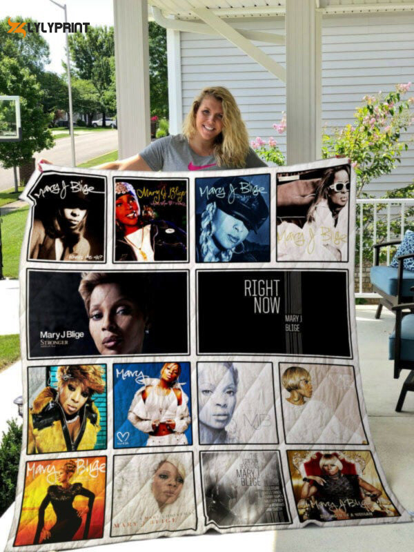 mary j blige album music band thank you for the memories 8k870 gift lover quilt blanket ii0 1634 1