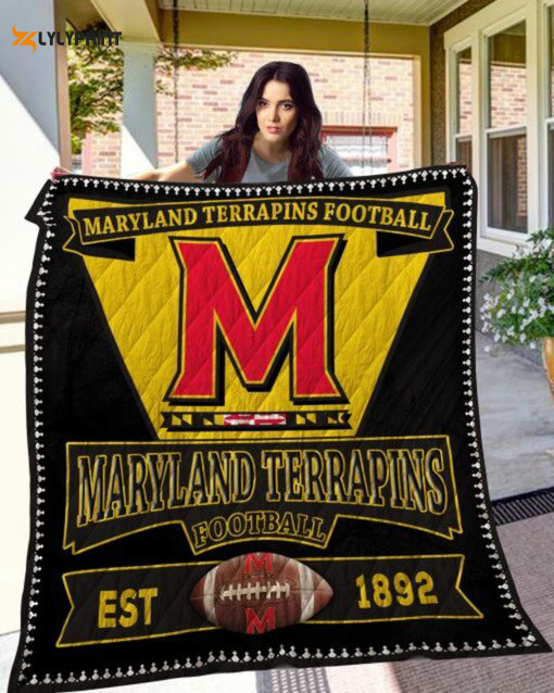 maryland terrapins 2 quilt blanket