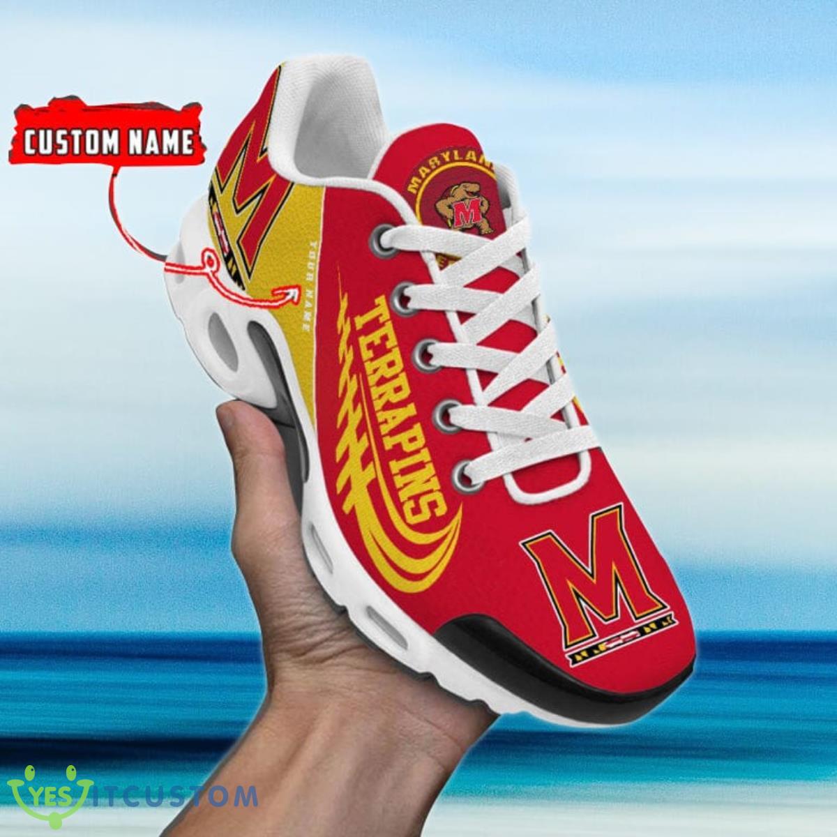 maryland terrapins custom name air cushion sports shoes