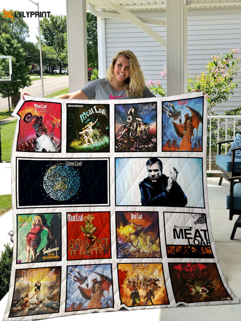 meat loaf quilt blanket for fans home decor gift 2