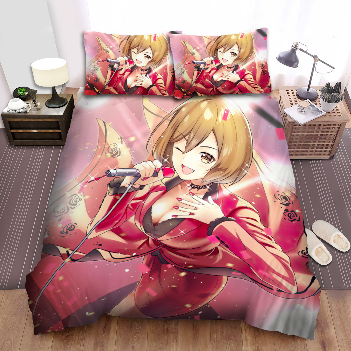 meiko vocaloid bed sheets spread comforter duvet cover bedding sets zc4kh