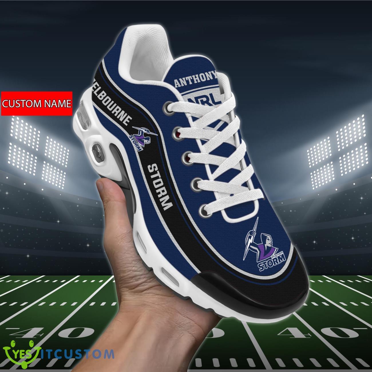 melbourne storm air cushion sports shoes custom name for fans