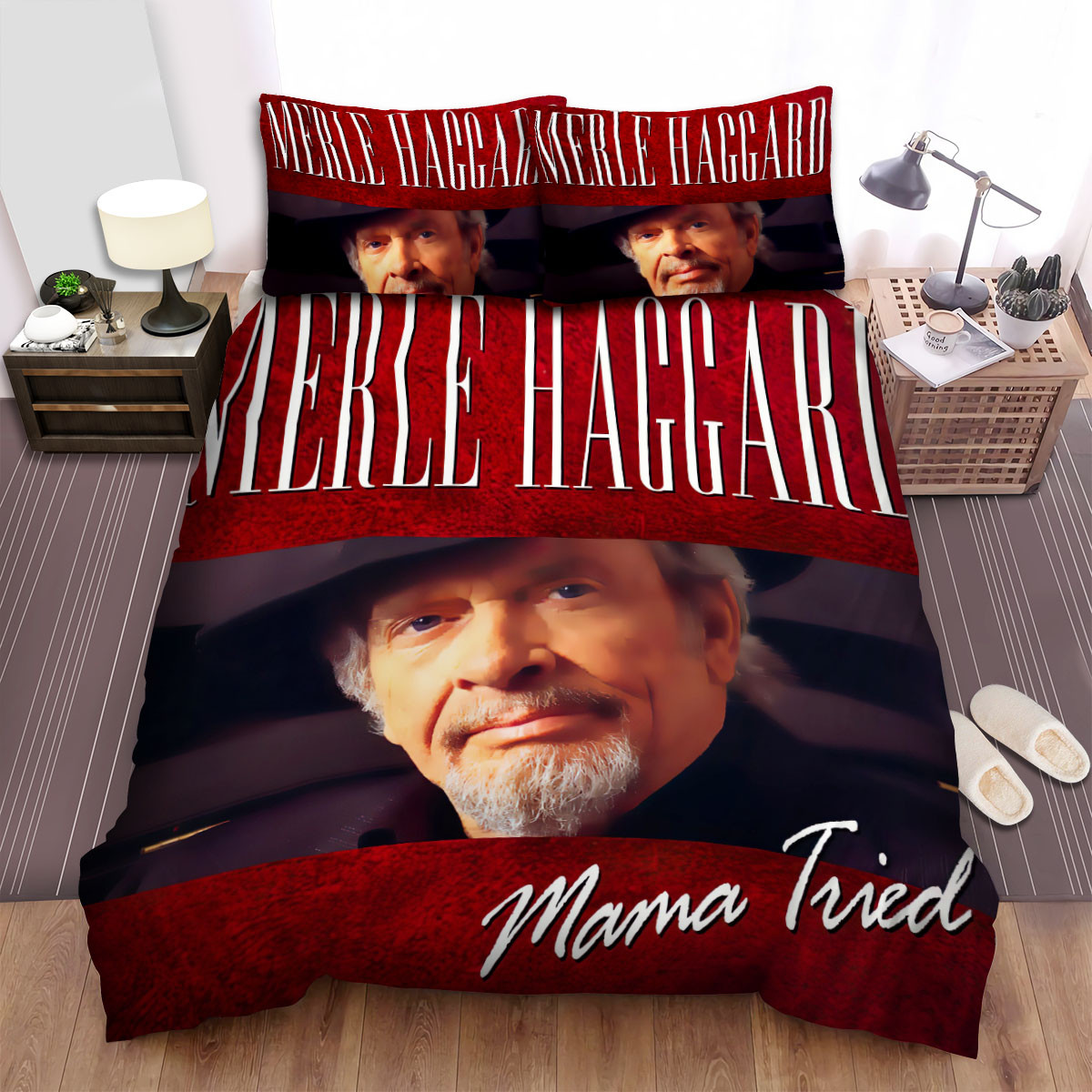merle haggard mama tried bed sheets spread comforter duvet cover bedding sets okfxk