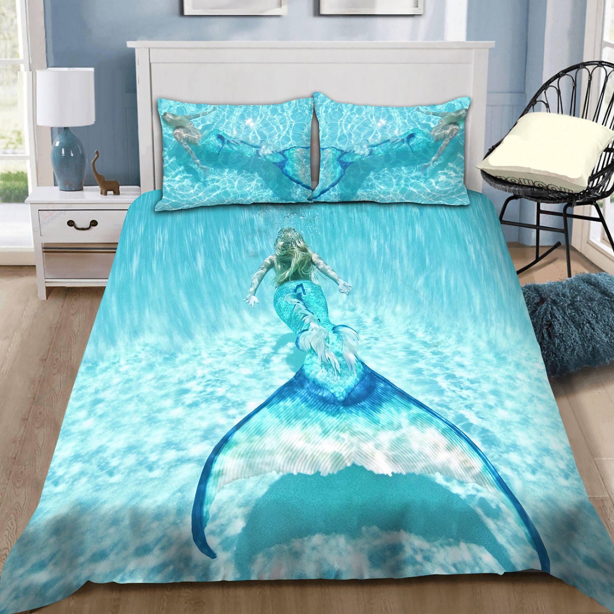 mermaid under the sea duvet cover bedroom sets comfortable bedding sets xo7c8