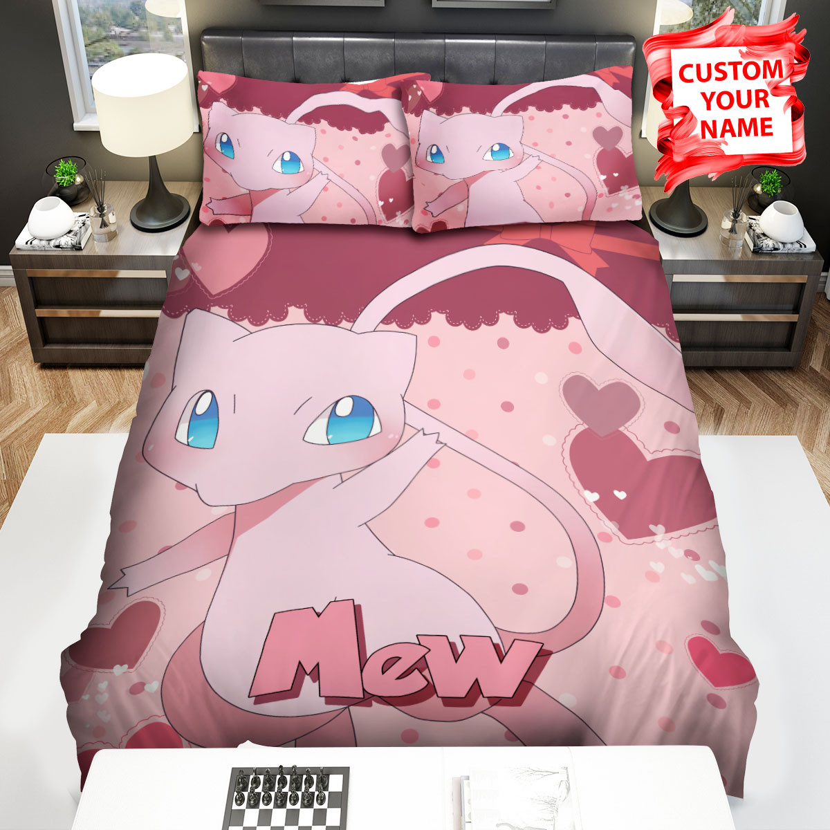 mew hearts polka dot bed sheets spread comforter duvet cover bedding sets vhm2f