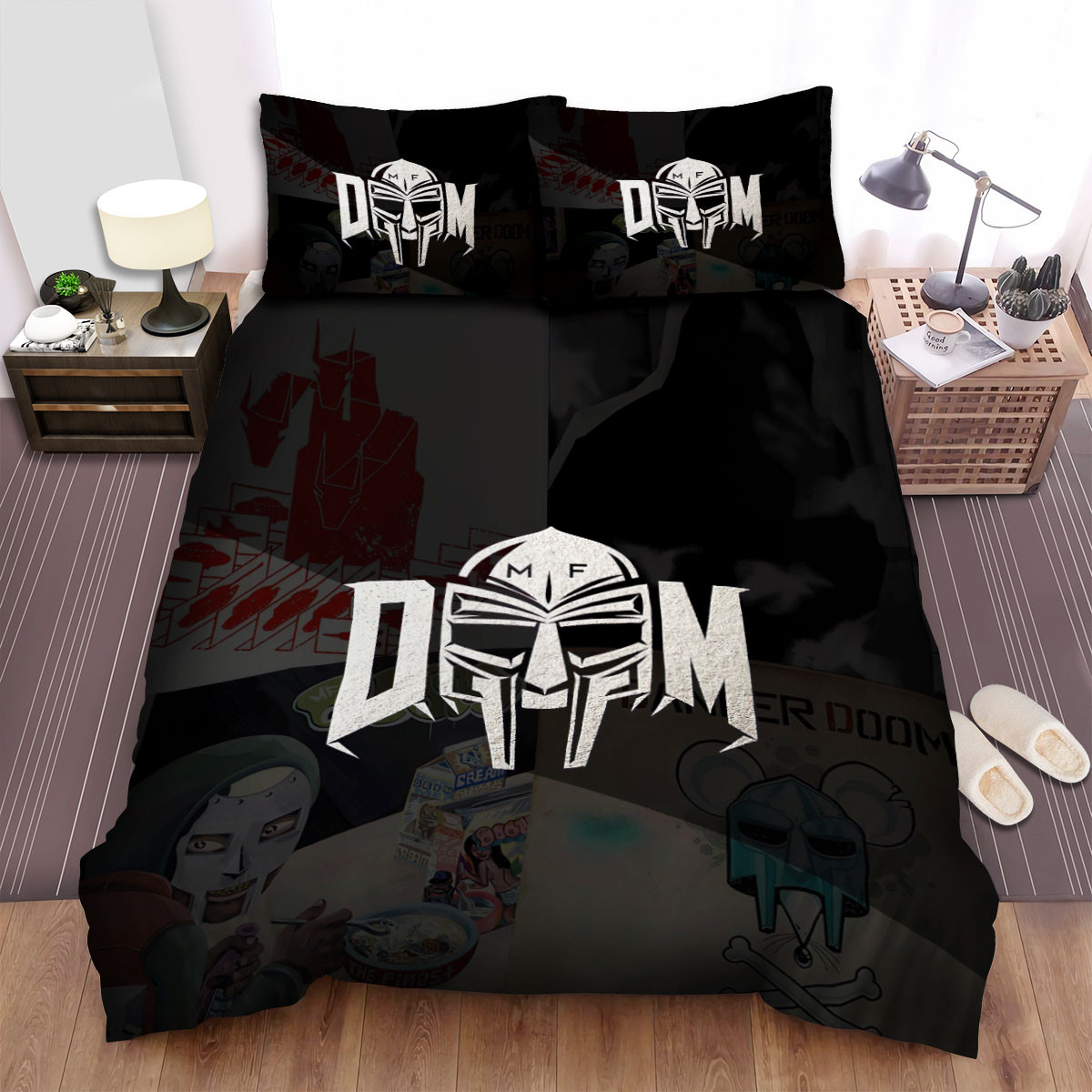 mf doom albums art rapper duvet cover bedroom sets comfortable bedding sets 9ky66