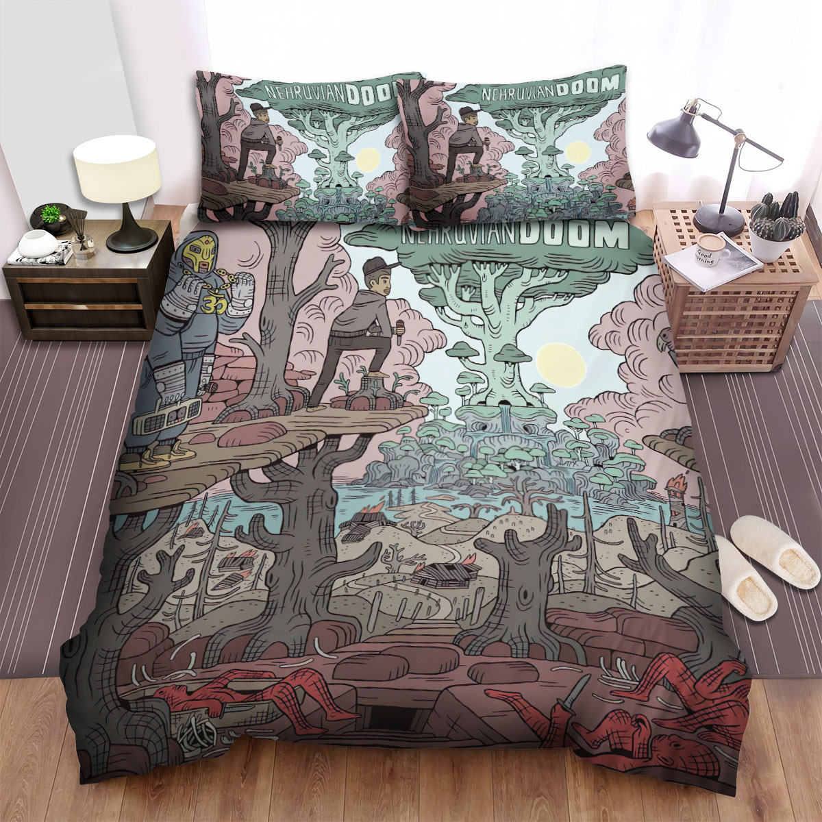 mf doom nehruviandoom album cover duvet cover bedroom sets comfortable bedding sets t0zct