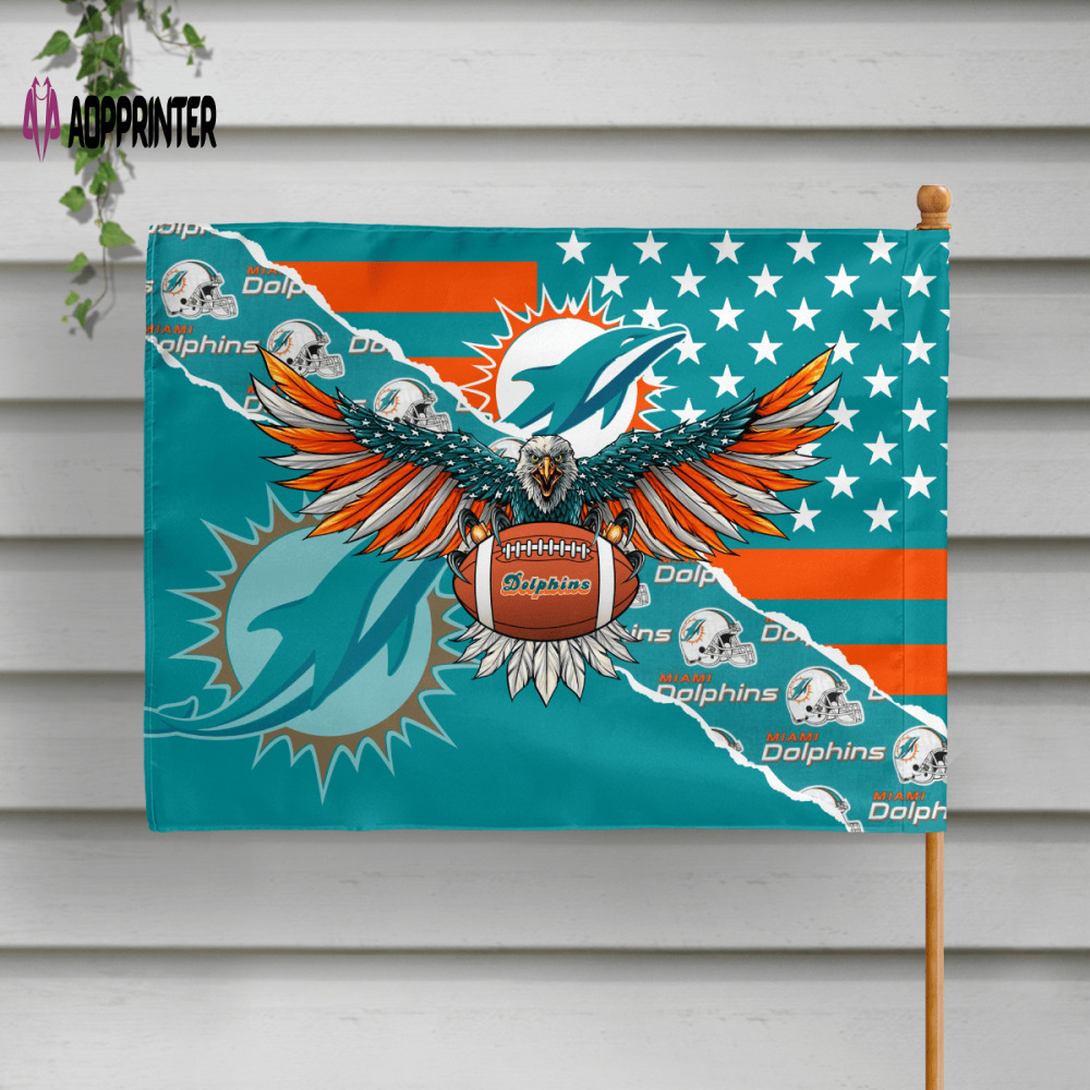 miami dolphins american landscape house flag