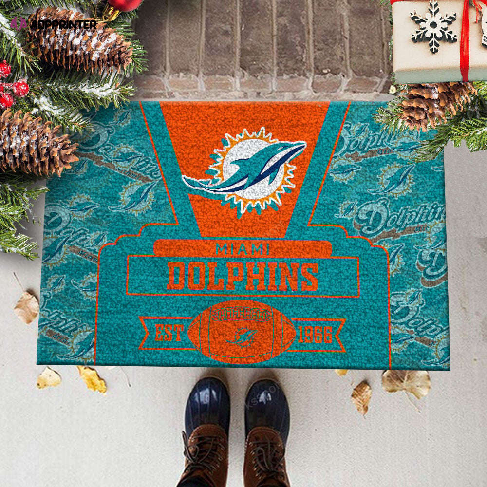 miami dolphins doormat best gift for home decor