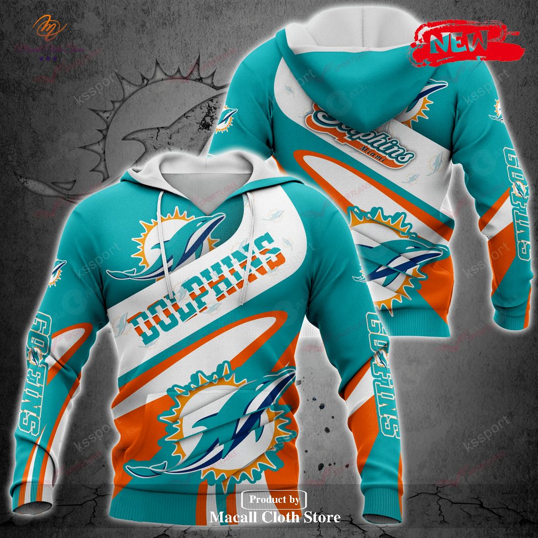 miami dolphins nfl luxury style for sports fans hoodie sweatshirt 3d 1 gw1La