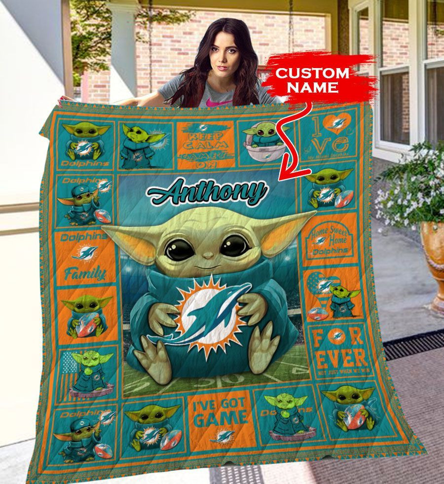 miami dolphins personalized premium quilt bg22 fanbt