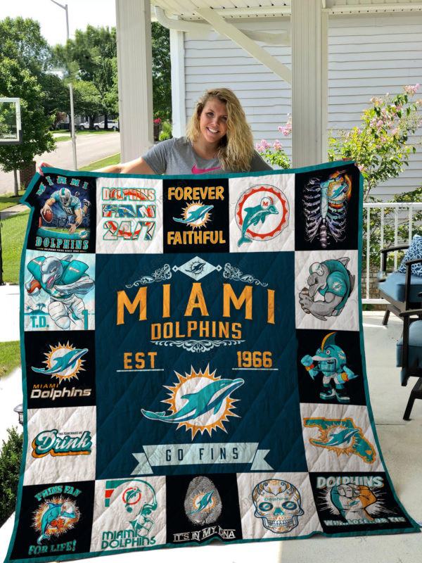 miami dolphins premium quilt bg105 jrgxz