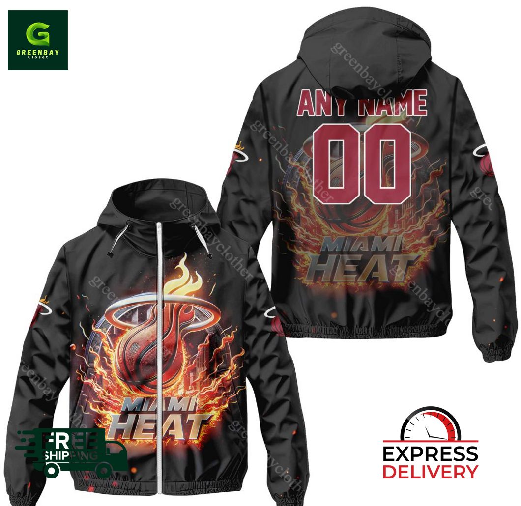 miami heat nba personalized windbreaker jacket 1 wXAfM