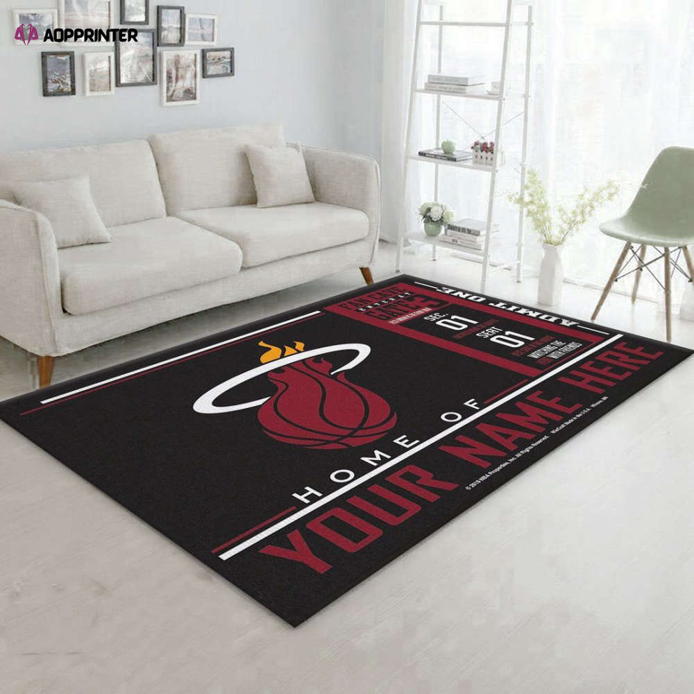 miami heat rug living room floor decor fan gifts 1