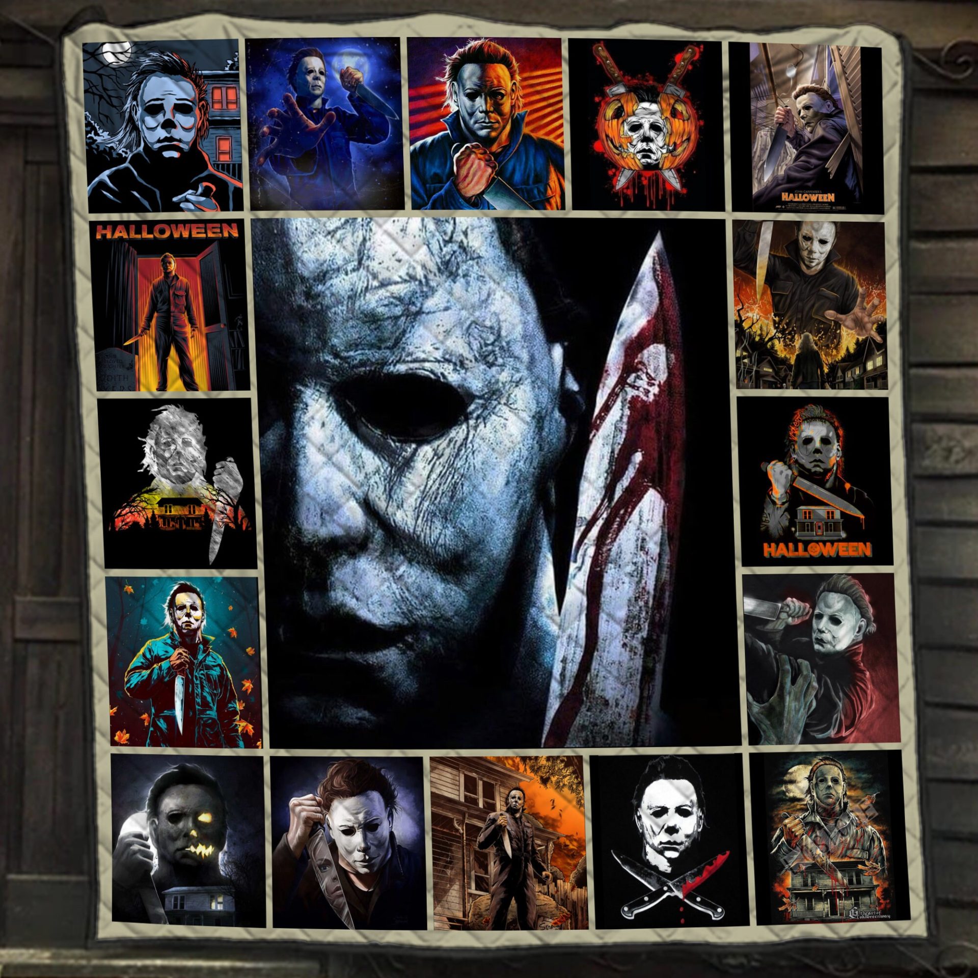 michael myers collection quilt blanket 5958