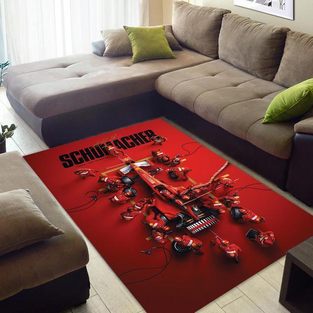 michael schumacher ferrari world champions area rug 0