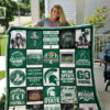 michigan state spartans 1 quilt blanket for fans home decor gift