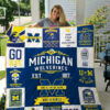 michigan wolverines 1 quilt blanket 1