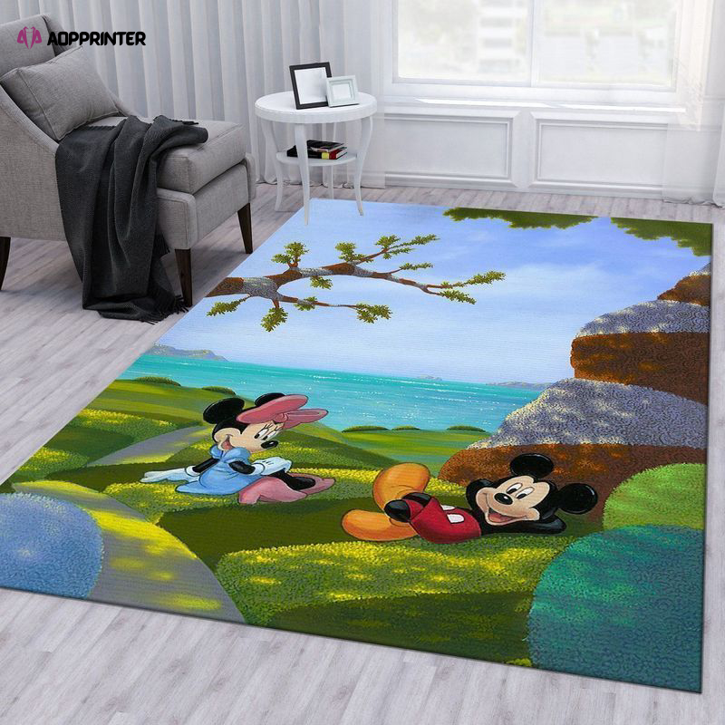 mickey and minnie mouse rug living room floor decor fan gifts 12