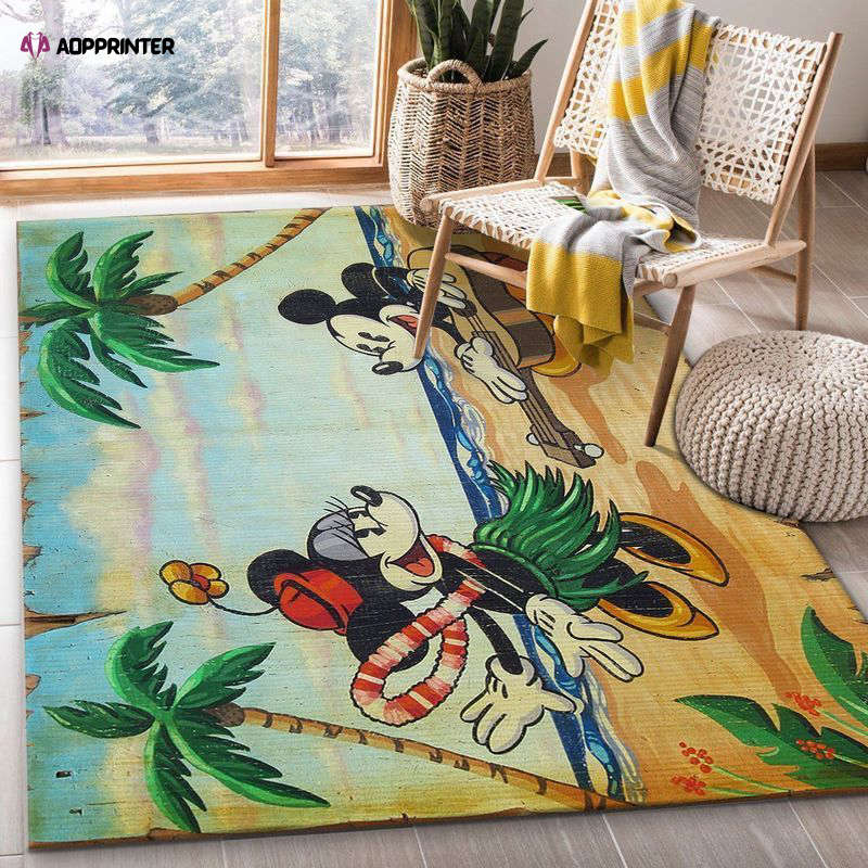 mickey and minnie mouse rug living room floor decor fan gifts 3