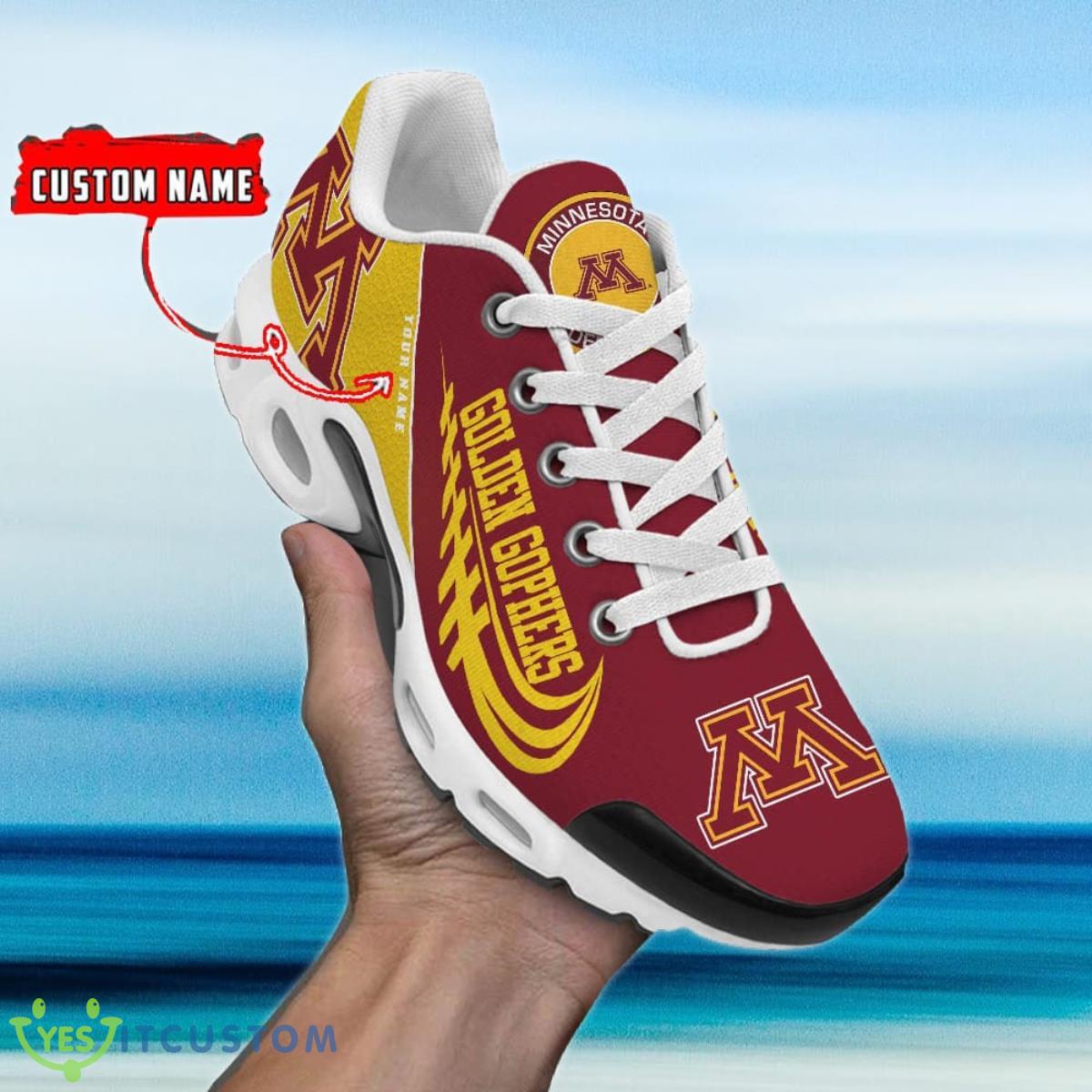 minnesota golden gophers custom name air cushion sports shoes