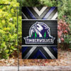 minnesota timberwolves emblem v43 double sided printing garden flag home decor gifts