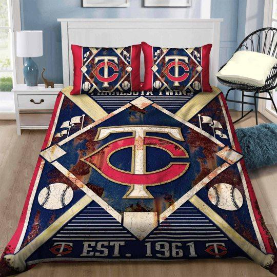 minnesota twins b300939 bedding set iedpk