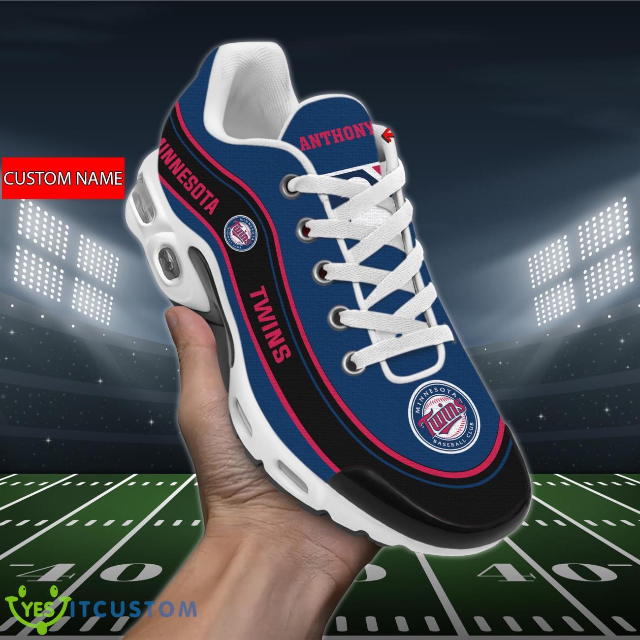 minnesota twins mlb air cushion sports shoes custom name for fans