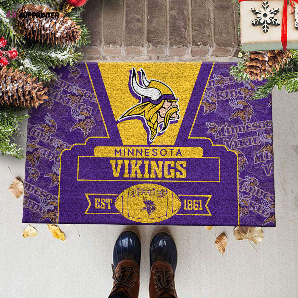 minnesota vikings doormat best gift for home decor 1 1