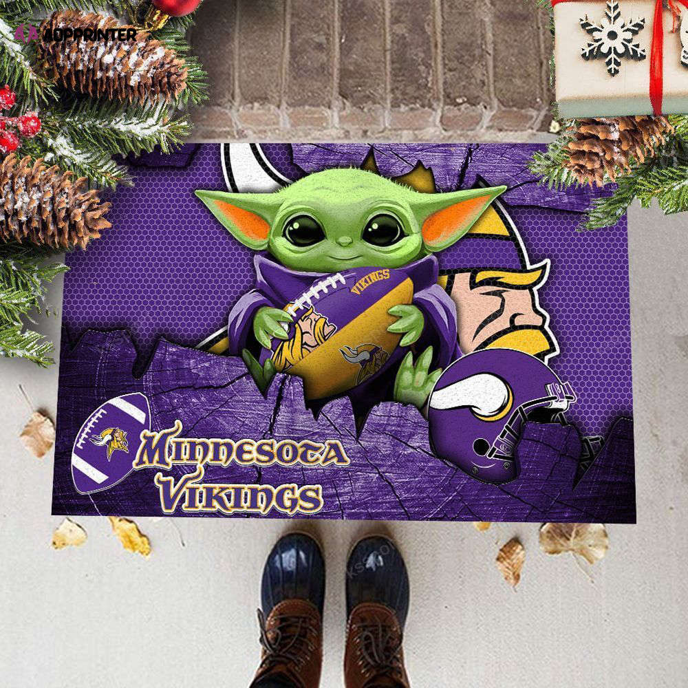 minnesota vikings doormat best gift for home decor 1 2