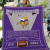 minnesota vikings logo premium quilt bzelp