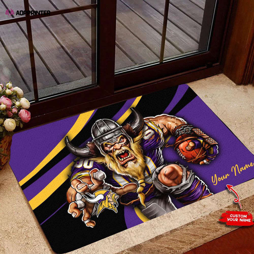 minnesota vikings personalized doormat best gift for home decor