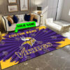 minnesota vikings personalized premium rectangle rug 61 d4bk4