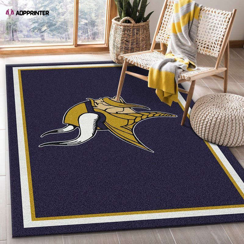 minnesota vikings rug living room floor decor fan gifts 6