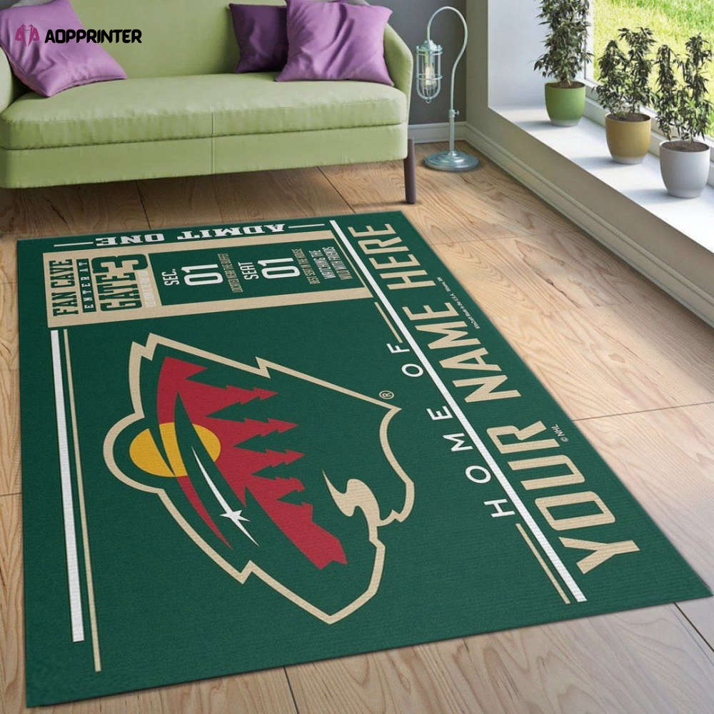 minnesota wild rug living room floor decor fan gifts