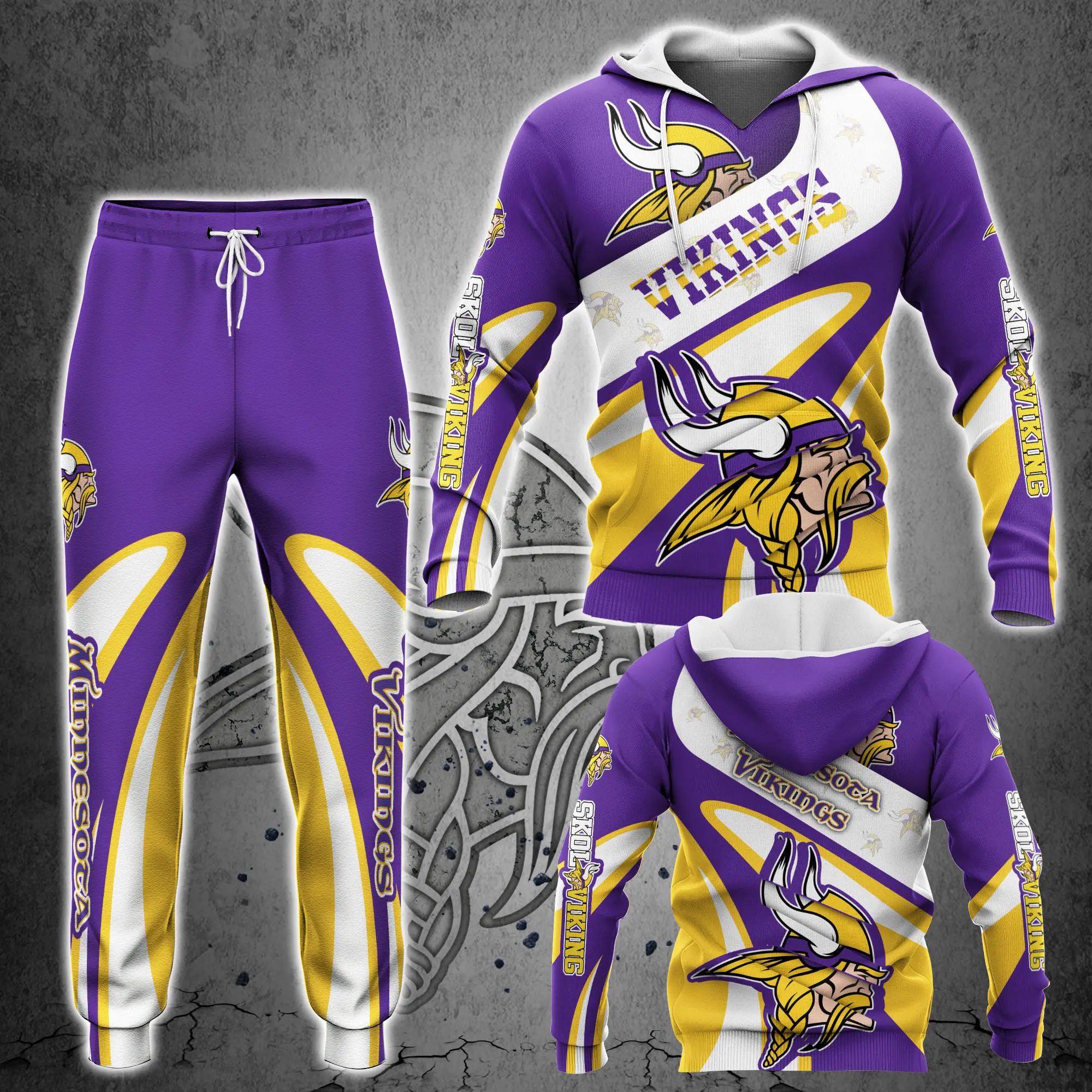 minnesota vikings nfl hoodie and joggers ideal gift for your loved ones na25231 b0luljofqo